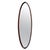 Mid-Century Italian Oval Teak Wall Mirror, 1980s For Sale - Image 10 of 10