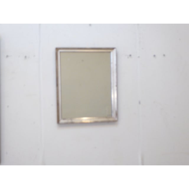 Antique Small Minimalist Silver Mirror For Sale In Portland, ME - Image 6 of 7