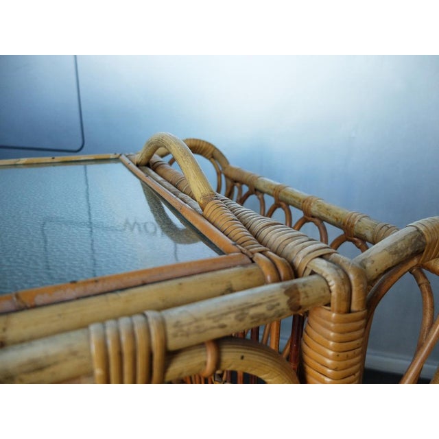 Beige Mid-Century Italian Serving Bar Cart, 1960s For Sale - Image 8 of 18