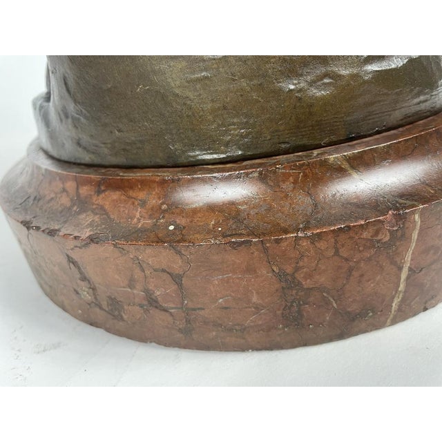 Beige Hans Muller, Labor Omnia Vincit, 1920s, Bronze & Marble For Sale - Image 8 of 13