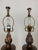 Traditional Late 20th Century Vintage Decorative Crafts Flame Table Lamps - a Pair For Sale - Image 3 of 10