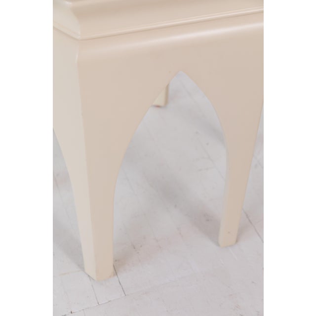 White Moroccan-Style Baker Furniture Side Table For Sale - Image 8 of 9