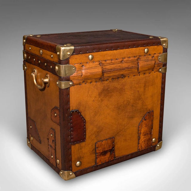 Late 20th Century 1970's Pair Vintage Officer's Campaign Luggage Cases For Sale - Image 5 of 12