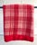Textile Vintage Faribault Red & White Plaid Wool King Blanket With Red Satin Binding For Sale - Image 7 of 7