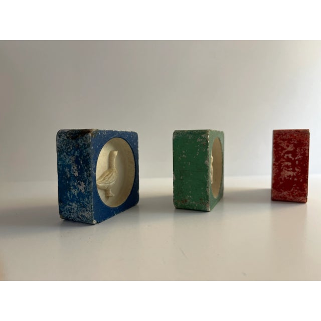 Blue Antique French Stone Animal Molds - Set of 3 For Sale - Image 8 of 9