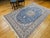 1900 - 1909 Vintage Persian Nain Area Rug, Hand-Knotted Wool & Silk, Floral Pattern, 6x9, Royal Blue & Ivory For Sale - Image 5 of 16