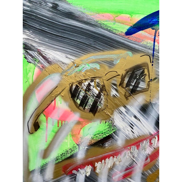 Selbstportrait Und Der Sonne This work is part of a series of alligator paintings Brock made in 2007. All are painted in a...