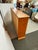 Double-Wide Golden Oak Wood Bookcase For Sale In San Francisco - Image 6 of 12