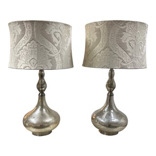 J. Hunt Home Burnished Genie Metal Table Lamps, a Pair For Sale