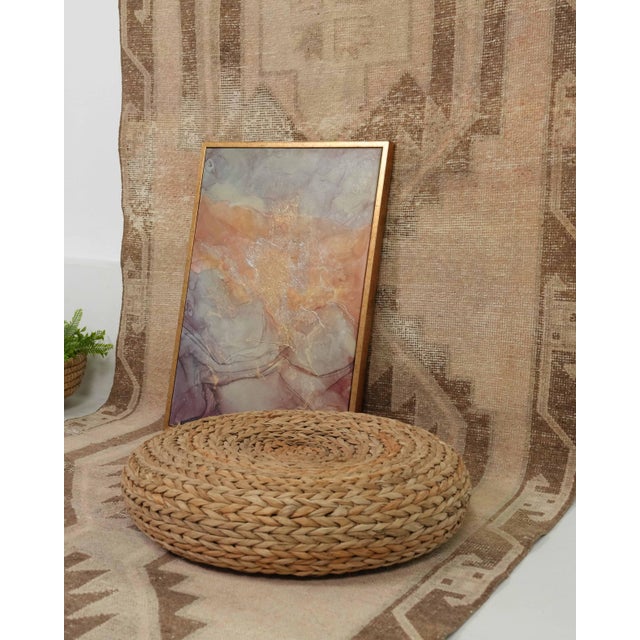 1970s Vintage Turkish Handmade Wool Cotton Brown Runner Rug For Sale - Image 11 of 11