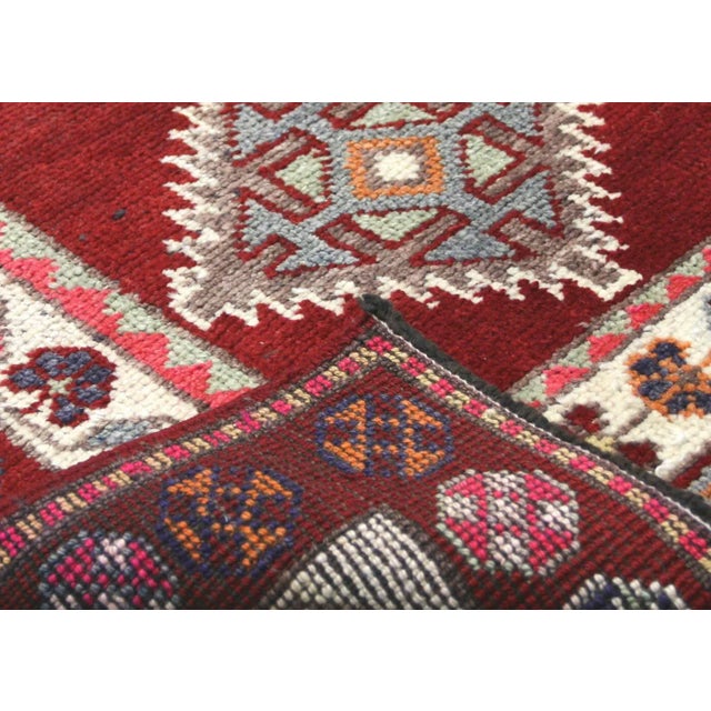 1960s Turkish Oushak Runner For Sale - Image 4 of 7