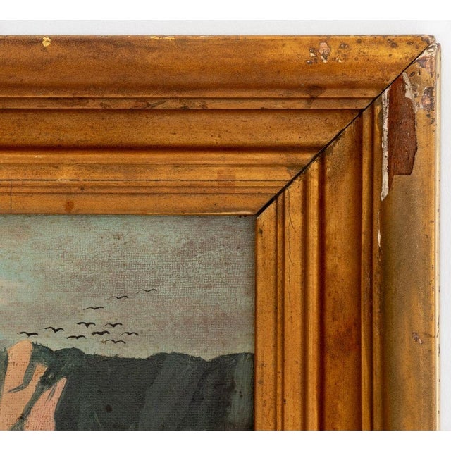 Late 19th Century Signed Hudson River School Mountain Landscape Oil For Sale - Image 5 of 6