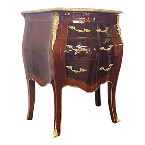 French Style Commode Louis XV Style Marble Topped