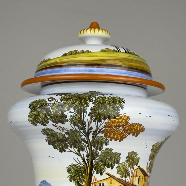 Brown Vintage Vase with Lid by Lorenzo Di Stefano, Italy, 1990s For Sale - Image 8 of 18