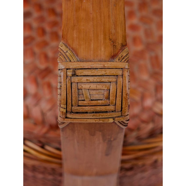Vintage Antique 3 (Three) Tier Chinese Wedding Basket (Dark Brown) For Sale In Tulsa - Image 6 of 9