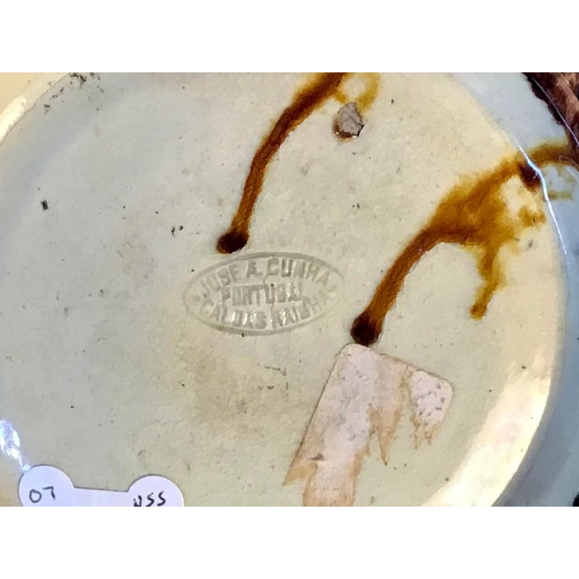 Ceramic 19th Majolica Palissy Snake and Lizard Wall Platter Jose Alves Cunha (07x) For Sale - Image 7 of 9