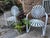 Francois Carre Mid 20th Century Francois Carre Porch Rockers in White - A Pair, Attributed For Sale - Image 4 of 6