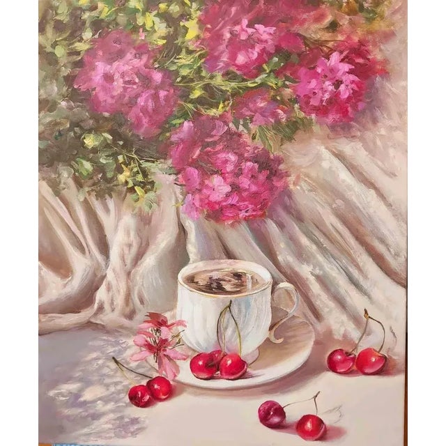 Oil painting on canvas by Elena Mardashova, 60:50 cm. Excellent condition. This piece is attributed to the mentioned...