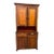 Early 19th Century Antique Primitive American Solid Cherry Wood Hutch For Sale