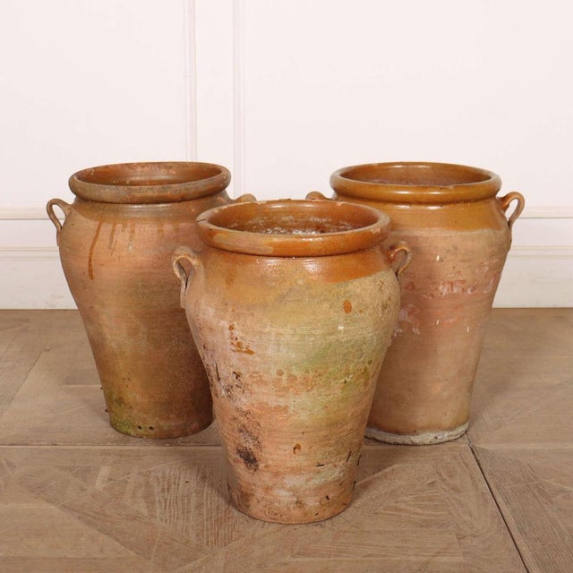 Spanish Terracotta Vases, 1920s, Set of 3 For Sale - Image 6 of 6