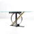 Kaizo Oto for Design Institute of America Postmodern Steel and Brass Console Table For Sale In Chicago - Image 6 of 7