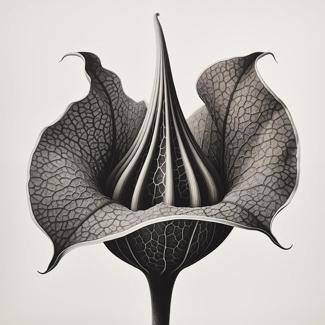Contemporary Datura Stramonium — Black and White Vintage Botanical Photography Print For Sale - Image 3 of 3