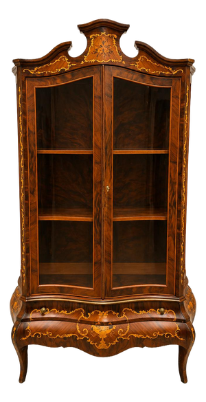 Vitrine Cabinet in Marquetry
