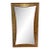 Dramatic Mid-Century-Style Gold Leaf Mirror For Sale