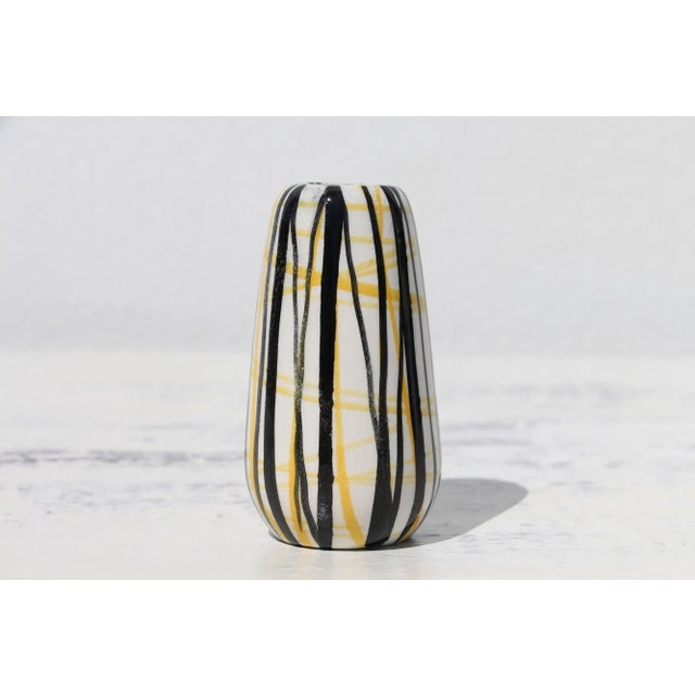 1950s Mid-Century Modern West Germany Small Ceramic Vase For Sale - Image 5 of 13