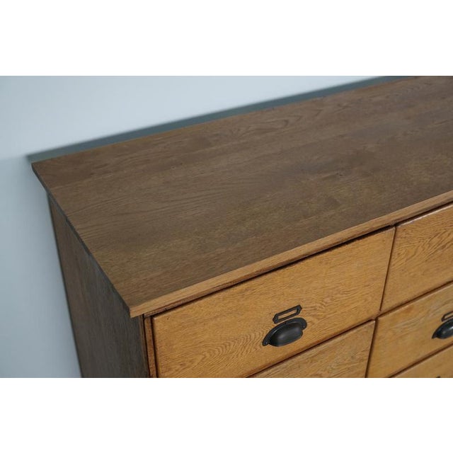 Large Vintage Dutch Oak Shop Cabinet, 1950s For Sale - Image 16 of 18