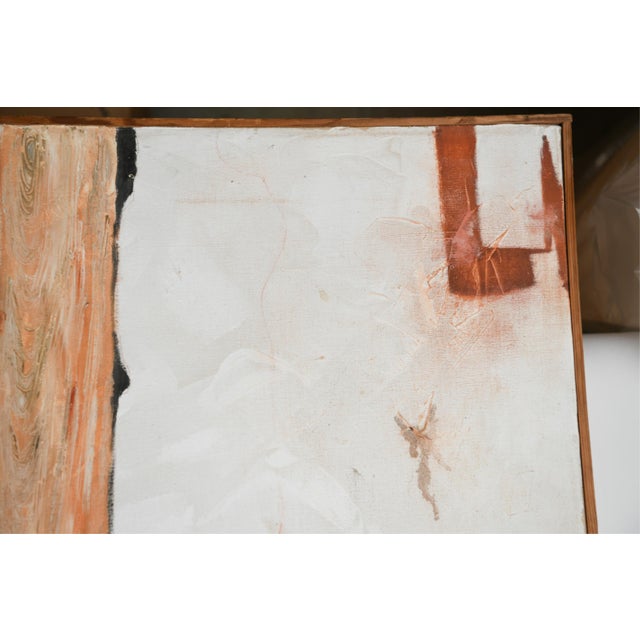 Joellyn DuesberryLarge Colorado Modernist Oil Painting Wharf Street Plein Air New Orleans Street, 1976 For Sale - Image 12 of 12