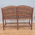 Mid 20th Century French Country Petite Walnut Ladder Back Settee Bench W/ Brown Faux Suede Cushions For Sale - Image 10 of 12