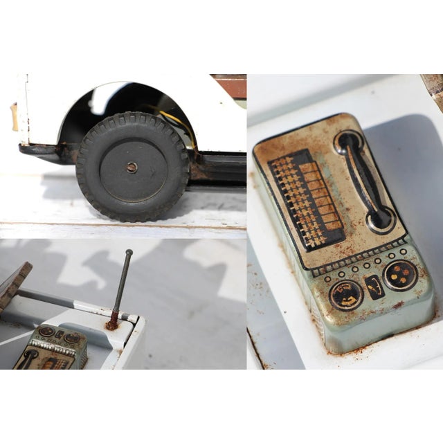 Vintage and Tin Toy Nomura Police p.d. Jeep, Japanese For Sale - Image 9 of 13