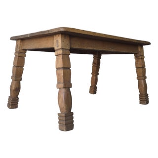 Antique European Farmhouse Dining Table For Sale