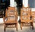 Antique King and Queen Wicker Rocking Chairs, a Pair For Sale - Image 10 of 12