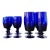 Vintage Cobalt Stemware - Set of 8 For Sale