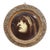 Antique Victorian Lithograph Portrait in Carved Quarter-Sawn Oak Frame For Sale