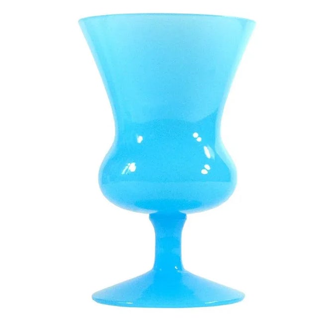 Vintage Blue Murano Glass Vase, 1960s For Sale - Image 9 of 9