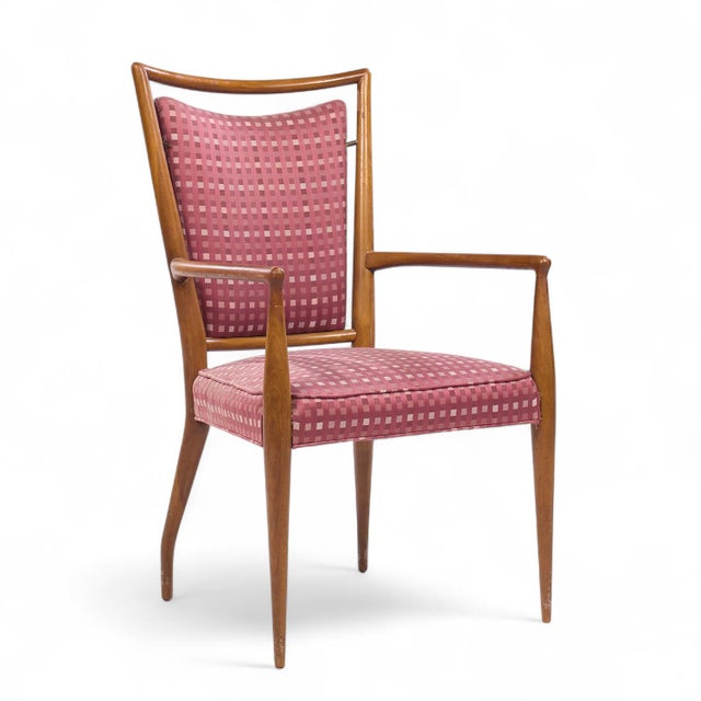 Brown J. Stuart Clingman for Widdicomb Mid Century Walnut Dining Chairs - Set of 6 For Sale - Image 8 of 11