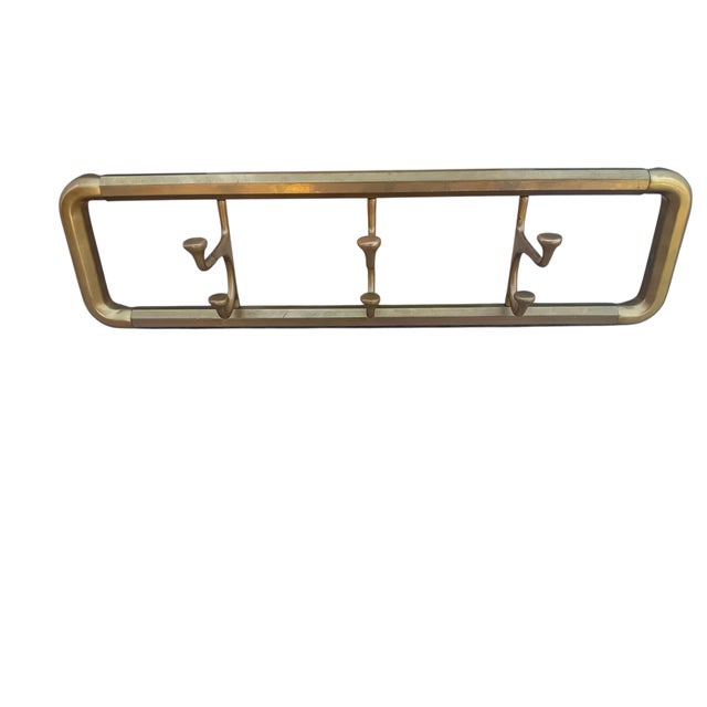 Gold Art Deco Coat Rack, 1940s For Sale - Image 8 of 8