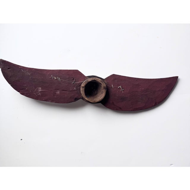 1980s African Bwa Ceremonial Gurunsi Butterfly Hawk Mask For Sale - Image 5 of 8