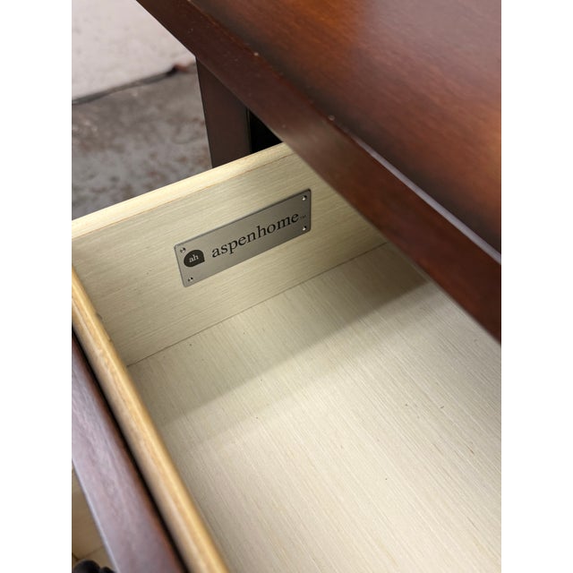 Brown Aspenhome Cambridge Brown Cherry Dresser For Sale - Image 8 of 12