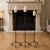 French Hand Forged Iron Candelabra Set of 3 (90-110cm) Antique Copper Finish Slender Stem with French Scroll Base For Sale - Image 3 of 7