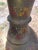 Vintage 24-Inch Tall Etched Brass Floor Vase Hand Painted Made in India For Sale - Image 9 of 12