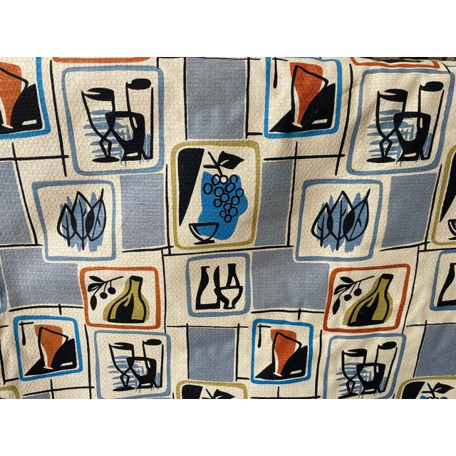 Mid-Century Modern Italian Furnishing Fabric from TST, 1960s For Sale - Image 3 of 6