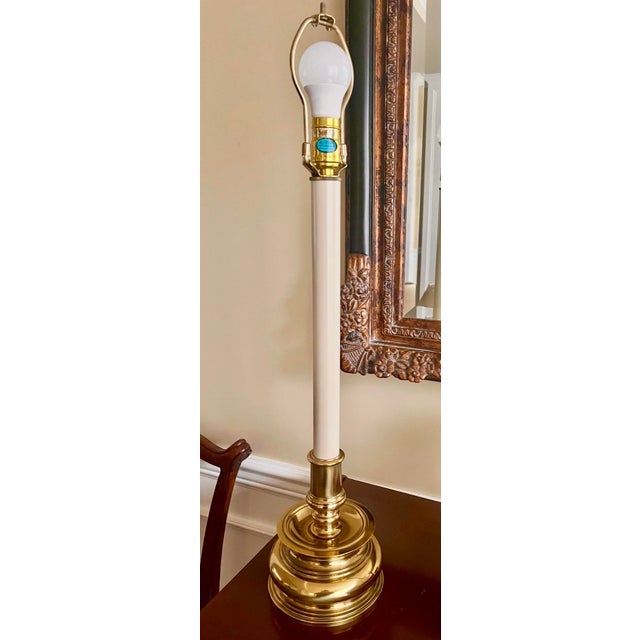 Stiffel Vintage Candlestick Stiffel Lamps End Table Sideboard Desk - a Pair For Sale - Image 4 of 6