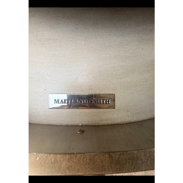 Vintage Mainland Smith Gold Finish Wood Console Table For Sale - Image 9 of 12