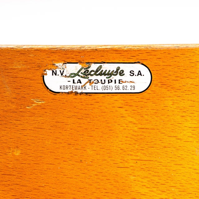 Elbe Steel Grey Stacking Dining Chair, 1950s For Sale - Image 3 of 12