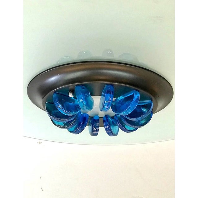 Italian 1980s Ceiling Mount Light in the Memphis Style For Sale In New York - Image 6 of 8