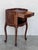 Early 20th Century Early 20th Century Pair of Walnut Nightstands Tables with Drawer and Open Shelf For Sale - Image 5 of 18